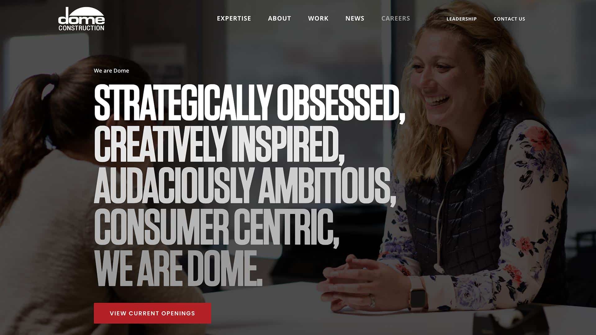 Dome website page