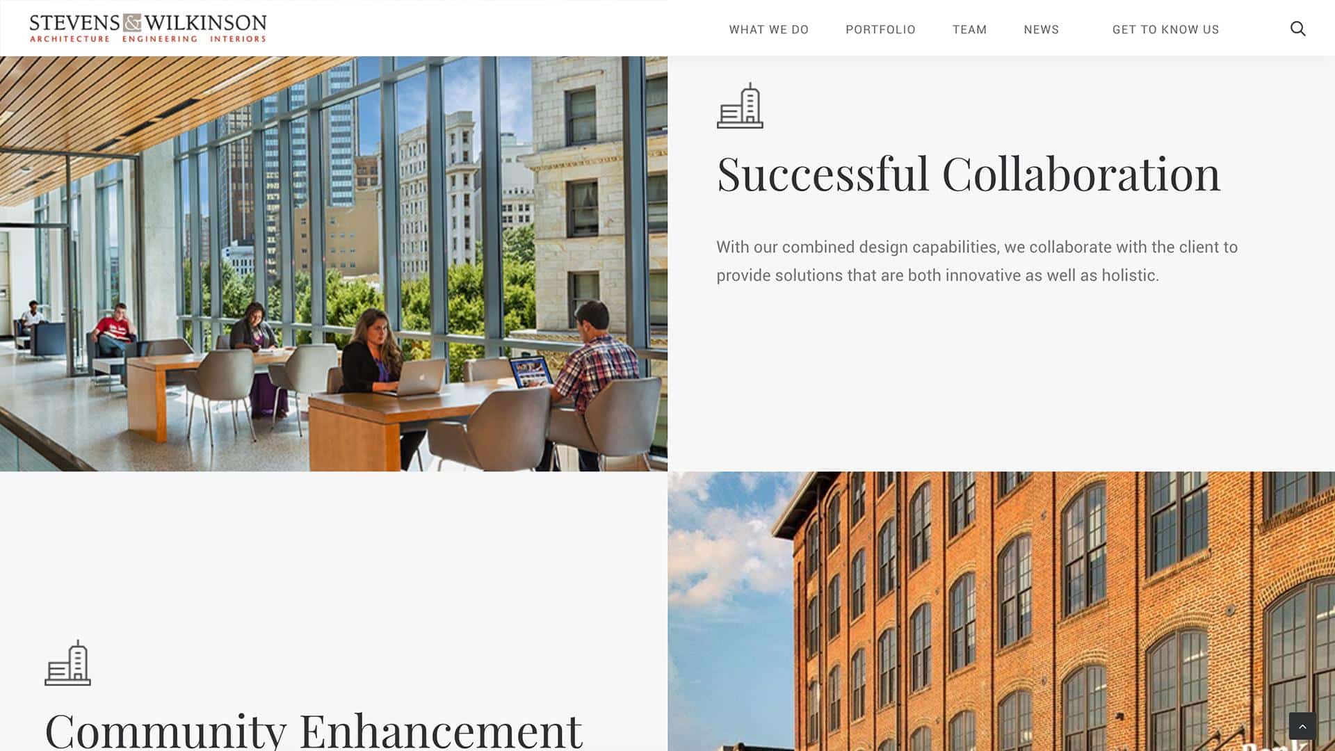 Client website
