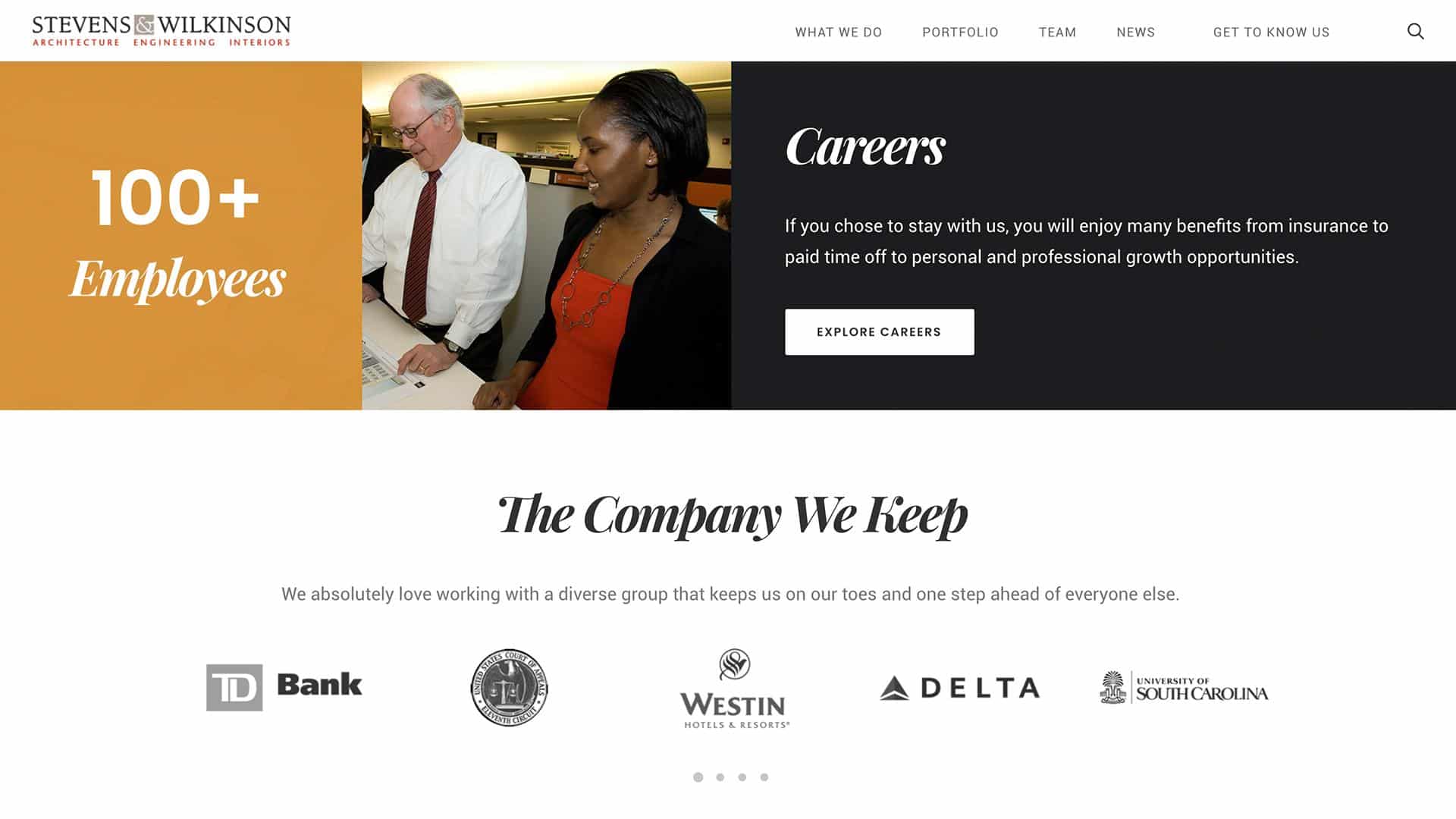 Client website