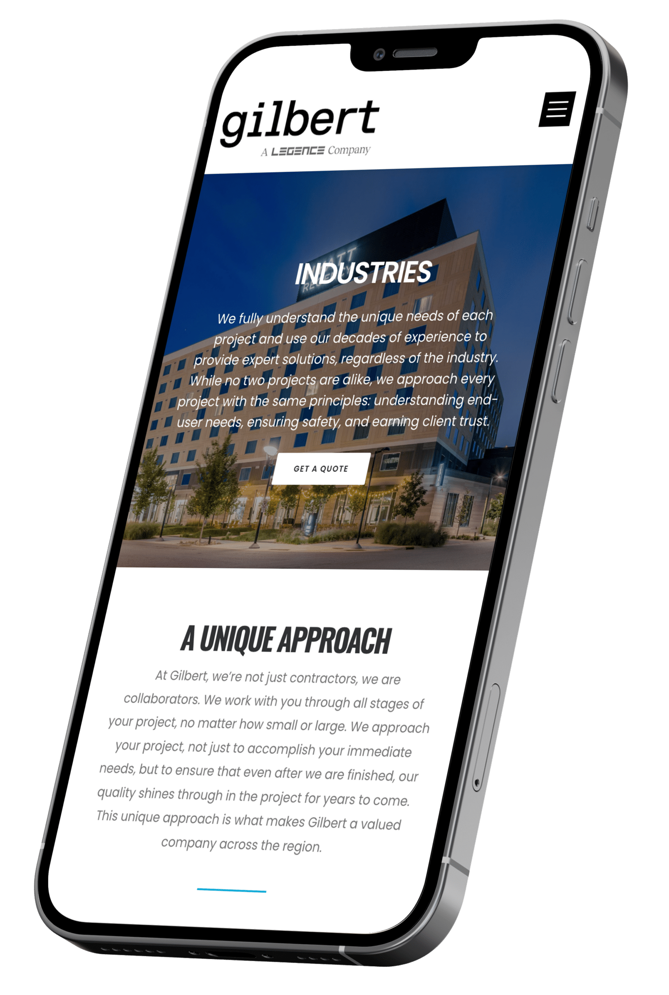 MEP Contractor Website Design
