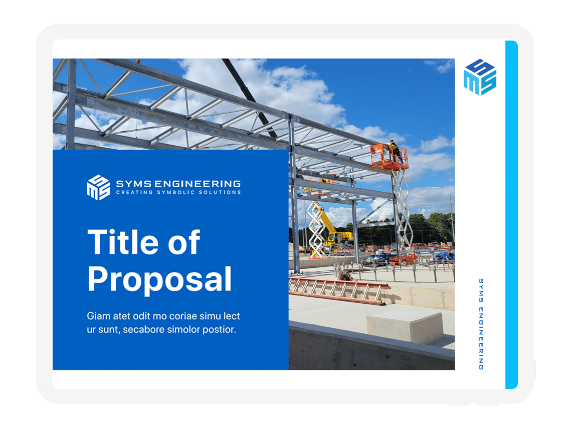 Engineering Firm Proposal Template Design
