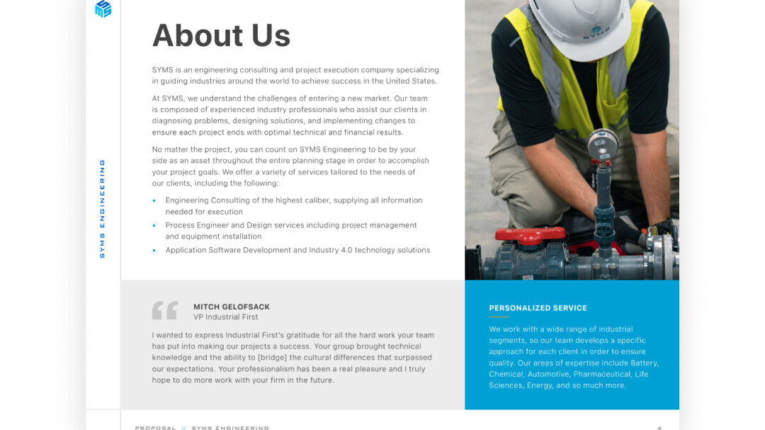 Syms Engineering Proposal Template