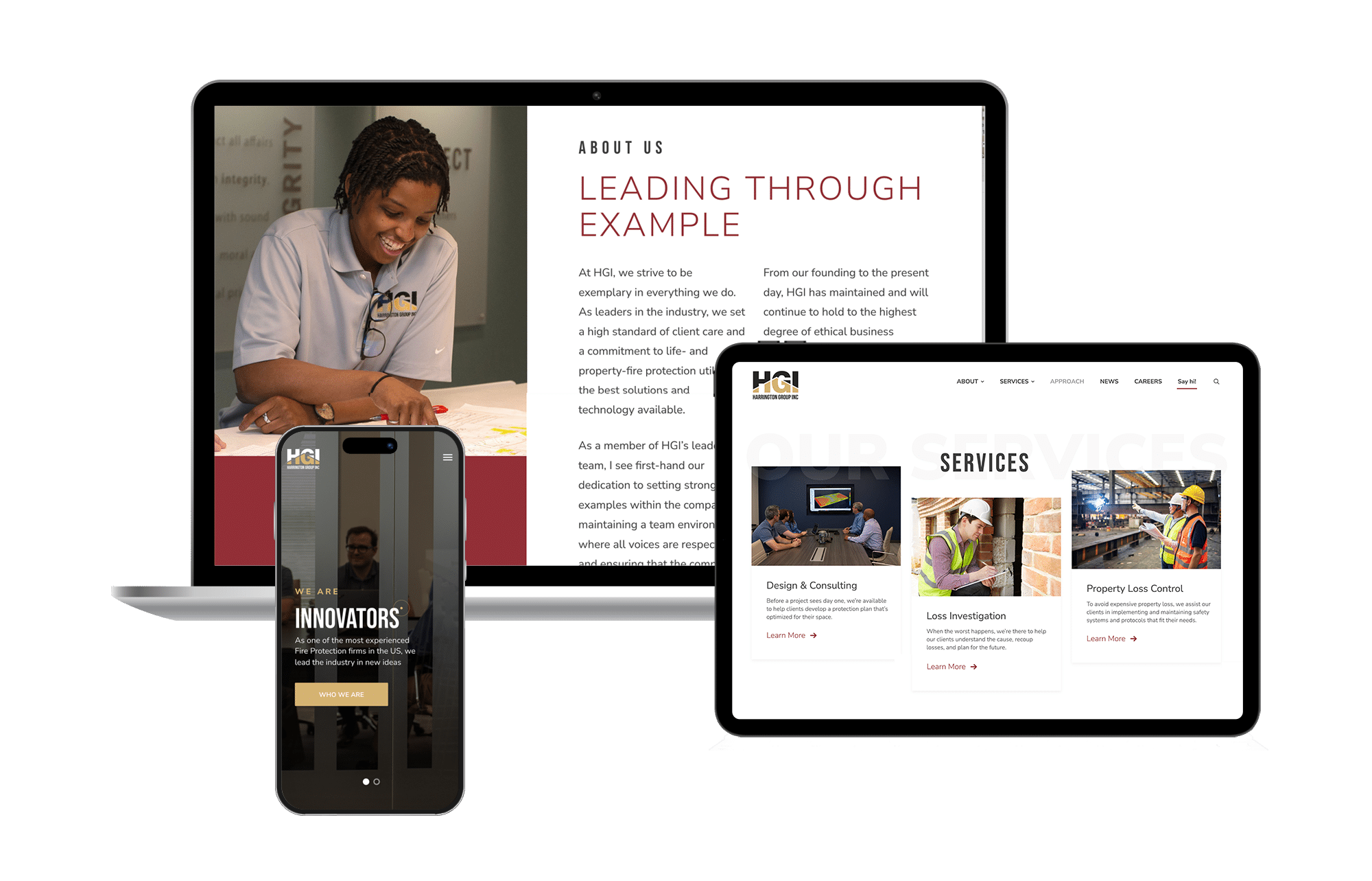 HGI Website & Collateral Design